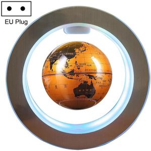Living Room Desktop Decorations Magnetic Levitation Globe with LED Light  Plug Type:EU Plug(Gold Yellow)