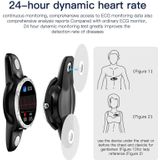 X3 1 3 inch TFT kleurscherm kiststicker slimme horloge  ondersteuning ECG/hartslagmonitoring  stijl: koffie lederen horlogeband