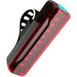 A02 Bicycle Taillight Bicycle Riding Motorcycle Electric Car LED Mountain Bike USB Charging Safety Warning Light (6 Hours  Color Box)