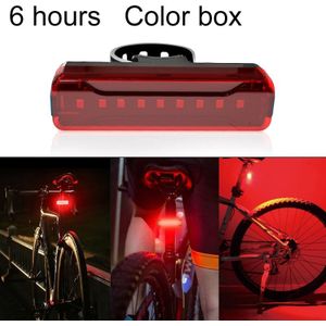 A02 Bicycle Taillight Bicycle Riding Motorcycle Electric Car LED Mountain Bike USB Charging Safety Warning Light (6 Hours  Color Box)
