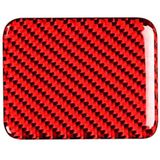 Car Carbon Fiber Seat Heating Panel Decorative Sticker for Subaru BRZ / Toyota 86 2013-2019  Left and Right Drive Universal without Hole (Red)