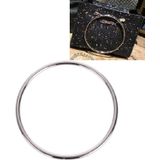 2 Pairs Metal Round Bag Handbag Frame Bag Accessories(Silver A Pair)