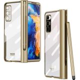 For Xiaomi Mi Mix Fold Electroplating Hinge Phone Case with Stylus(Gold)
