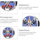 S925 Sterling Silver Sichuan Opera Facial Make Creads DIY Armband Necklace Accessoires