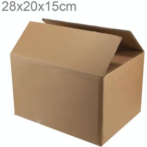 Verzending verpakking bewegende Kraft papier dozen  grootte: 28x20x15cm