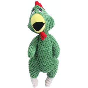 2 stks Screaming Chicken Knaaggeluid Molar Pet Knuffel (Groen)