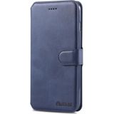 For iPhone 6 Plus / 6s Plus AZNS Calf Texture Magnetic Horizontal Flip PU Leather Case with Holder & Card Slots & Photo Frame(Blue)