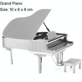 3 PCS 3D Metal Assembly Musical Instrument Model DIY Puzzel Speelgoed  Stijl: Piano