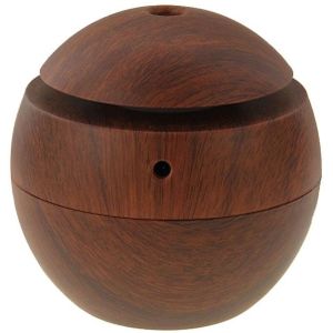 LM-X1 USB Rechargeable Wood Texture 3W Ultrasonic Aroma Air Humidifier