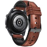 Voor Huawei Watch GT3 Pro 46 mm bamboe gezamenlijke textuur siliconen lederen horlogeband
