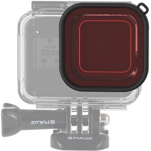 PULUZ Square Housing Diving Color Lens Filter for GoPro HERO8 Black(Pink)