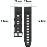 Voor Garmin Fenix 7 / EPIX 22mm Solid Color Silicone Quick Release Strap