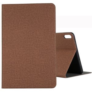 For Huawei Matepad Pro 10.8 inch Craft Cloth TPU Protective Case with Holder(Brown)