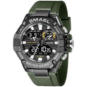 SMAEL 8066 buiten elektronisch sporthorloge legering kleurrijk multifunctioneel herenhorloge