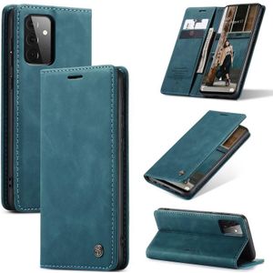 For Samsung Galaxy A72 5G / 4G CaseMe 013 Multifunctional Horizontal Flip Leather Case with Holder & Card Slot & Wallet(Blue)