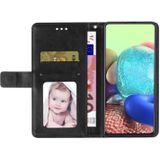 Voor Samsung Galaxy A32 4G Y Stitching Horizontale Flip Leren Case Met Houder & Card Slots & Portemonnee & Fotolijst (Zwart)