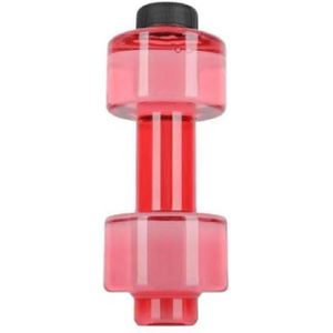 2 PCS Portable Home Fitness Dumbbell Water Bottle  Capacity: 1500ml(Red)