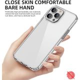 iPaky transparante schokbestendige TPU + PC-beschermhoes voor iPhone 13 pro max (transparant zwart)