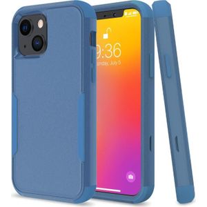 Commuter Shockproof TPU + PC Protective Case For iPhone 13 mini(Royal Blue)