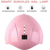 36W UV Led Lamp Nail Dryer 12 Leds for Nail Machine Curing 30s/60s/99s Timer USB Connector(Pink)