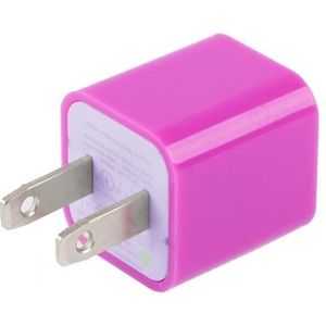 Amerikaanse USB oplader met stekker  voor iPad  iPhone  Galaxy  Huawei  Xiaomi  LG  HTC en andere Smart Phones  oplaadbare Devices(Magenta)