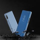 For Xiaomi Mi 10 / 10 Pro Plated Mirror Horizontal Flip Leather Case with Holder(Black)