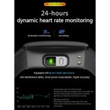 Q8T 0.96 inch IPS kleurenscherm IP68 waterdichte slimme armband  ondersteuning lichaamstemperatuur monitoring / hartslagmeting / bloeddrukmeting (rood)
