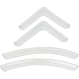 4 PCS/Set Universal Car Styling PVC Car Door Edge Anti Collision Sticker Door Anti-Rub Strips Car Door Scratch Protector(Transparent)