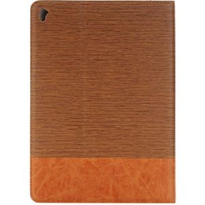 Cross Texture Horizontal Flip Leather Case with Holder & Card Slots & Wallet for iPad Pro 9.7 inch(Brown)