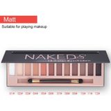 5673 Cosmetic 12 Colors Matte Earth Color Naked Eye Shadow Makeup Palette with Brush Set