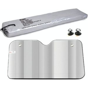 Aluminum Foil Five-Layer Thickening Car Sunscreen Heat Insulation Sun Visor 145x70cm Silver