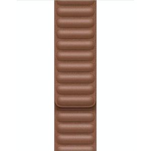 For Apple Watch Series 6 & SE & 5 & 4 40mm / 3 & 2 & 1 38mm Leather Replacement Strap Watchband(Brown)