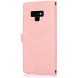 Voor Samsung Galaxy Note9 PU + TPU Horizontale Flip Lederen Case met Houder & Card Slot & Wallet & Lanyard (Pink)