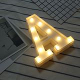 Alphabet English Letter Shape Decorative Light  Dry Battery Powered Warm White Standing Hanging LED Holiday Light