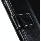 Voor Samsung Galaxy S22 Ultra 5G Retro Crazy Horse Texture Horizontale Flip Lederen Case met Houder & Card Slots & Fotolijst & Portemonnee (Zwart)