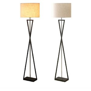 Simple Creative Button Bedroom Sofa Stand Floor Lamp(Linen)