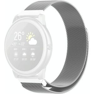 For Xiaomi Haylou Solar LS05 Milanese Casual Magnetic Strap  Size: Free Size(Silver)