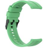 For Huawei Watch GT 2 42mm Silicone Replacement Wrist Strap Watchband with Black Buckle(Mint Green)