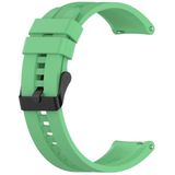 For Huawei Watch GT 2 42mm Silicone Replacement Wrist Strap Watchband with Black Buckle(Mint Green)