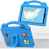 Handvat Kickstand Kinderen EVA Schokbestendig Tablet Case Voor iPad mini 1/2/3/4/5 (Hemelsblauw)