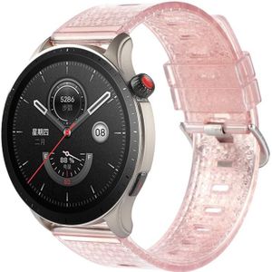 Voor Samsung Galaxy Watch 46 mm 22 mm transparante glanzende diamant TPU horlogeband