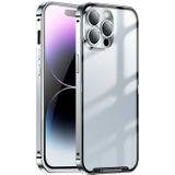 Voor iPhone 14 Pro Frosted metalen telefoonhoes