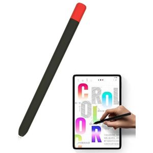 Voor Xiaomi geïnspireerde stylus pen contrast kleur beschermhoes (zwart rood)