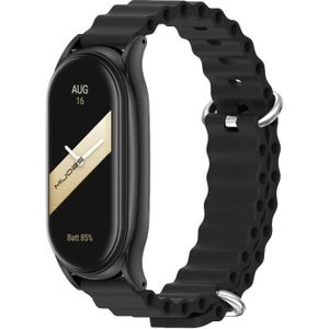 Voor Xiaomi Mi Band 8 Mijobs Plus Case Marine siliconen ademende horlogeband