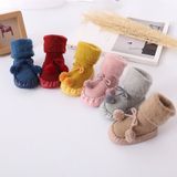 Winter Baby Warmer Floor Socks Anti-Slip Baby Step Socks  Size:13cm(Gray)