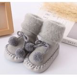 Winter Baby Warmer Floor Socks Anti-Slip Baby Step Socks  Size:13cm(Gray)
