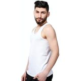 Cotton Men Sports Vest Skin-friendly and Breathable Casual Vest  Size: L/170(White)