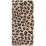 For Samsung Galaxy S21 Ultra 5G Leopard Pattern Horizontal Flip Leather Case with Holder & Card Slots(Yellow)