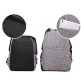 Universal Multi-Function Canvas Laptop Computer Shoulders Bag Leisurely Backpack Students Bag  Big Size: 42x29x13cm  For 15.6 inch and Below Macbook  Samsung  Lenovo  Sony  DELL Alienware  CHUWI  ASUS  HP(Magenta)