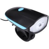 125 / 250LM 3 Modes USB Rechargeable LED Bright Light with Horn & Handlebar Mount(Blue)